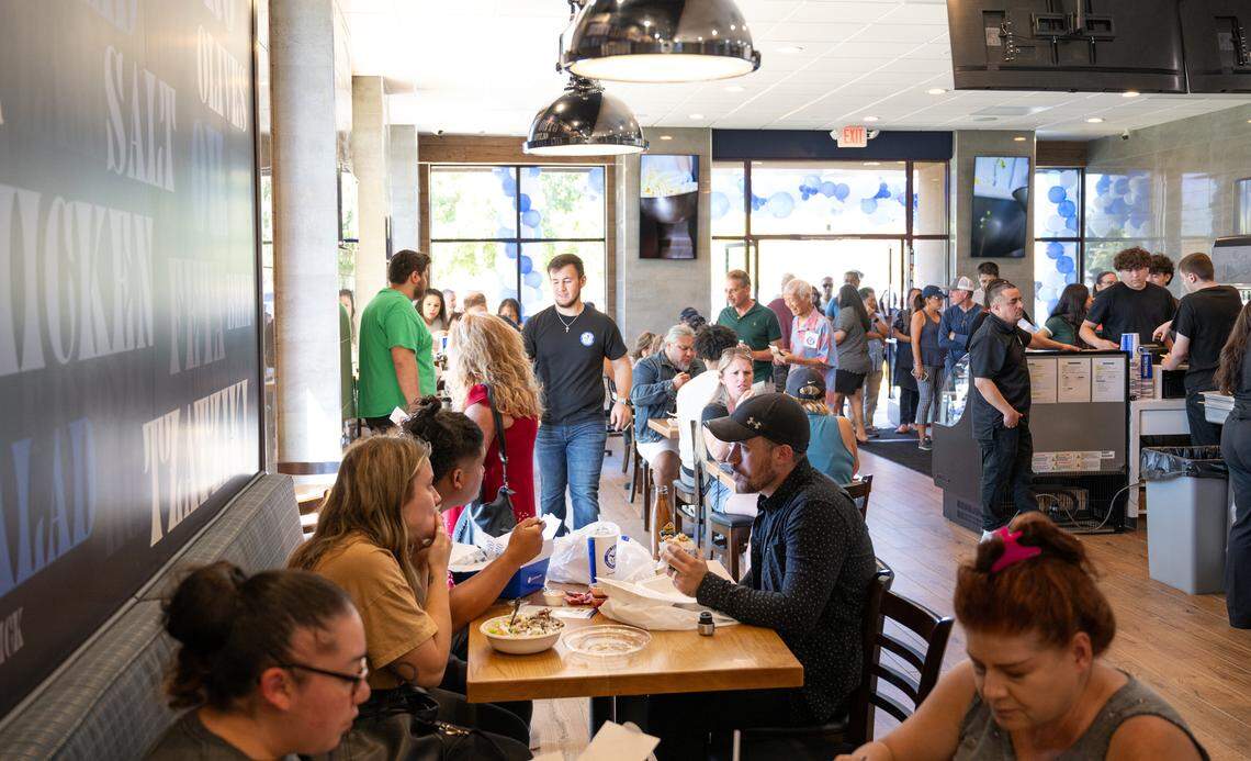 Nick the Greek restaurant during the grand opening in Riverbank, Calif., Tuesday, September 12, 2023.