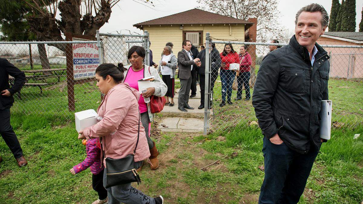 Gov. Gavin Newsom visited Monterey Park Tract near Ceres on his third full day in office in January 2019, but has turned his back on Modesto since in terms of visits.