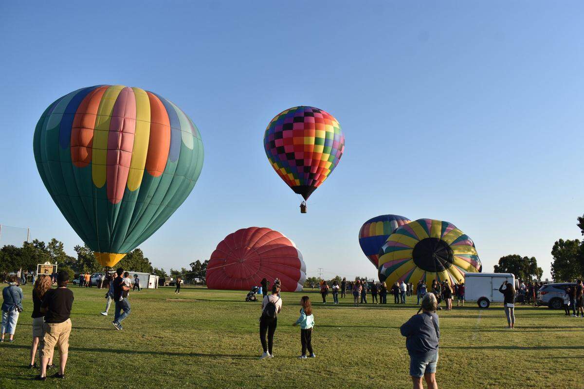 The first Skies the Limit hot-air balloon festival pictured at River Bluff Regional Park in Ceres in 2023.