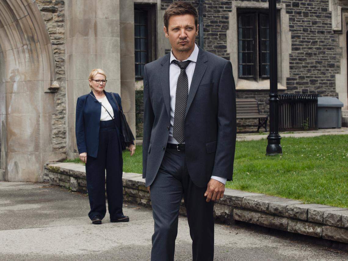 Dianne Weist as Mariam and Jeremy Renner as Mike of the Paramount+ series “Mayor of Kingstown.”