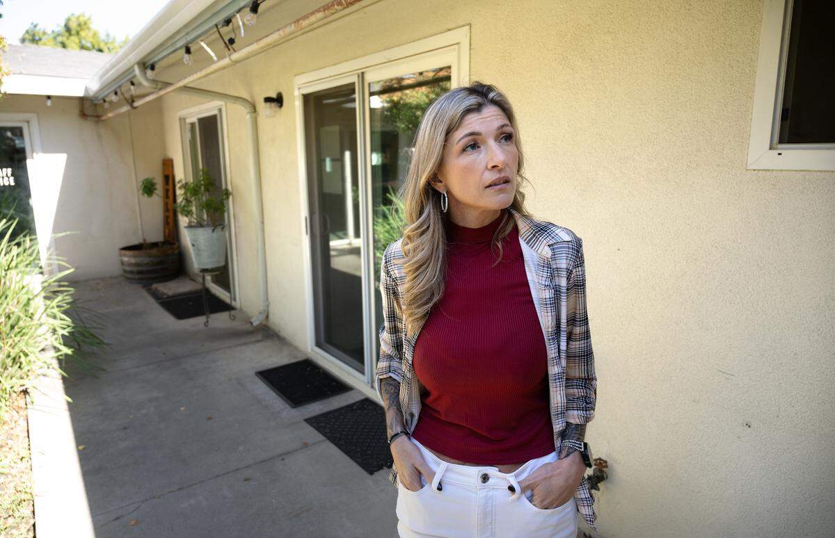 New Hope Recovery House co-owner Shawna Phillips in Modesto, Calif., Wednesday, Oct. 11, 2023.