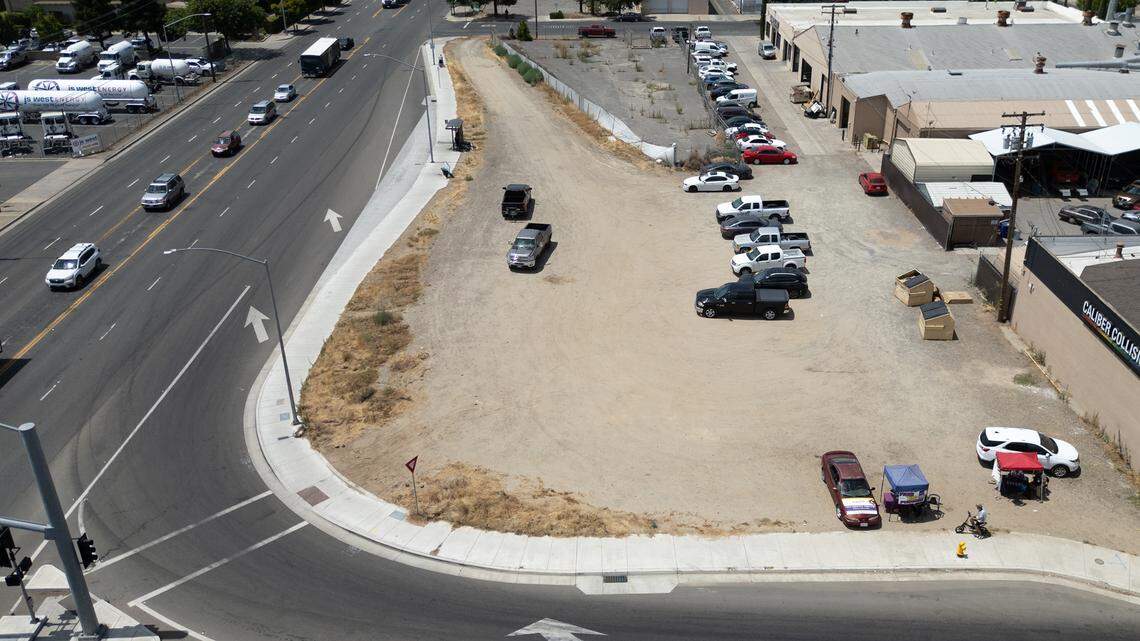 Stanislaus County is working with San Francisco-based nonprofit DignityMoves and Modesto on a $3 million project for 42 units of interim housing for homeless people on city-owned land at 9th and D streets in Modesto, Calif., Tuesday, June 25, 2024.