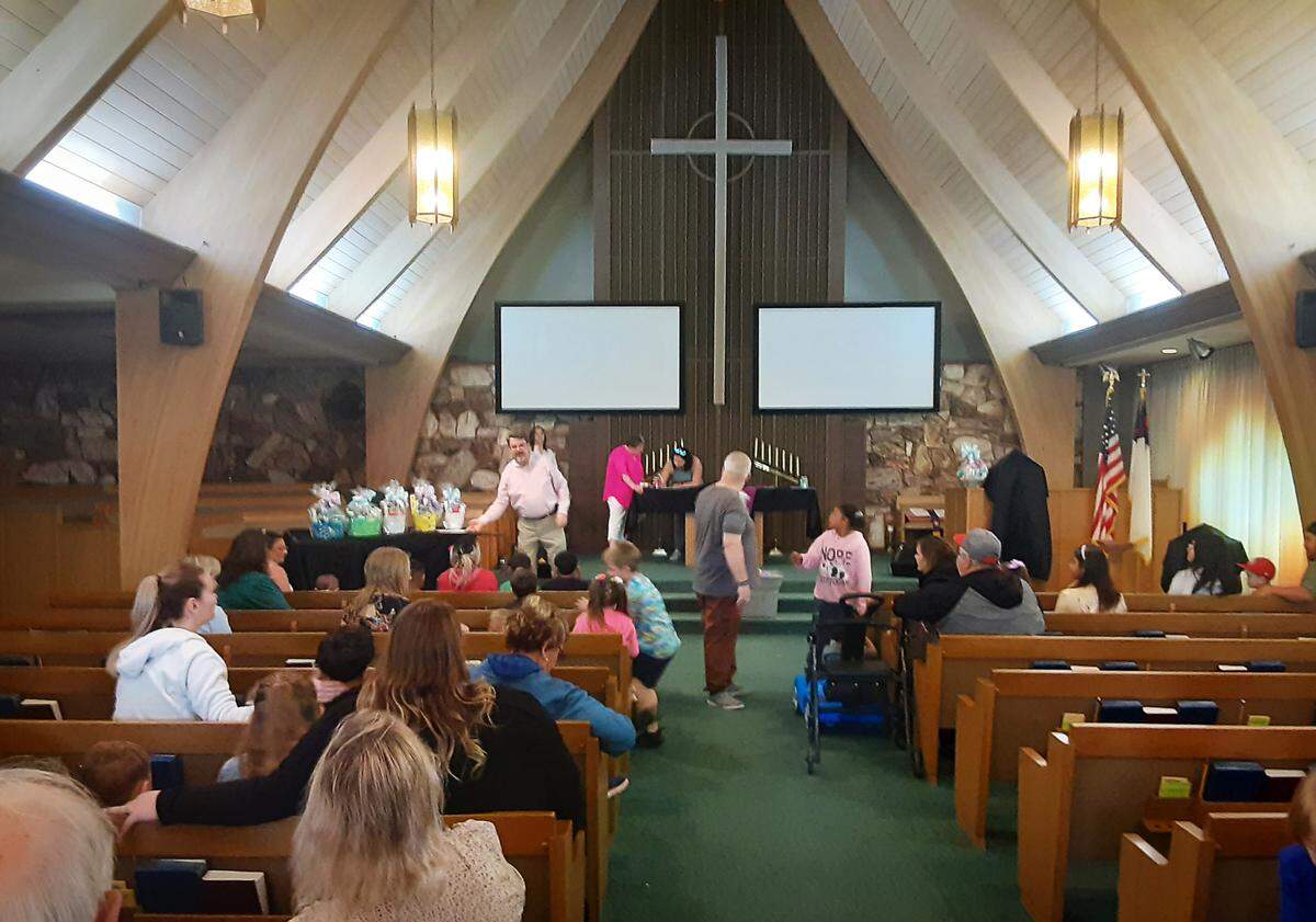 After a three-year break because of the pandemic, the kids were back at Geneva Presbyterian Church for an Easter celebration.