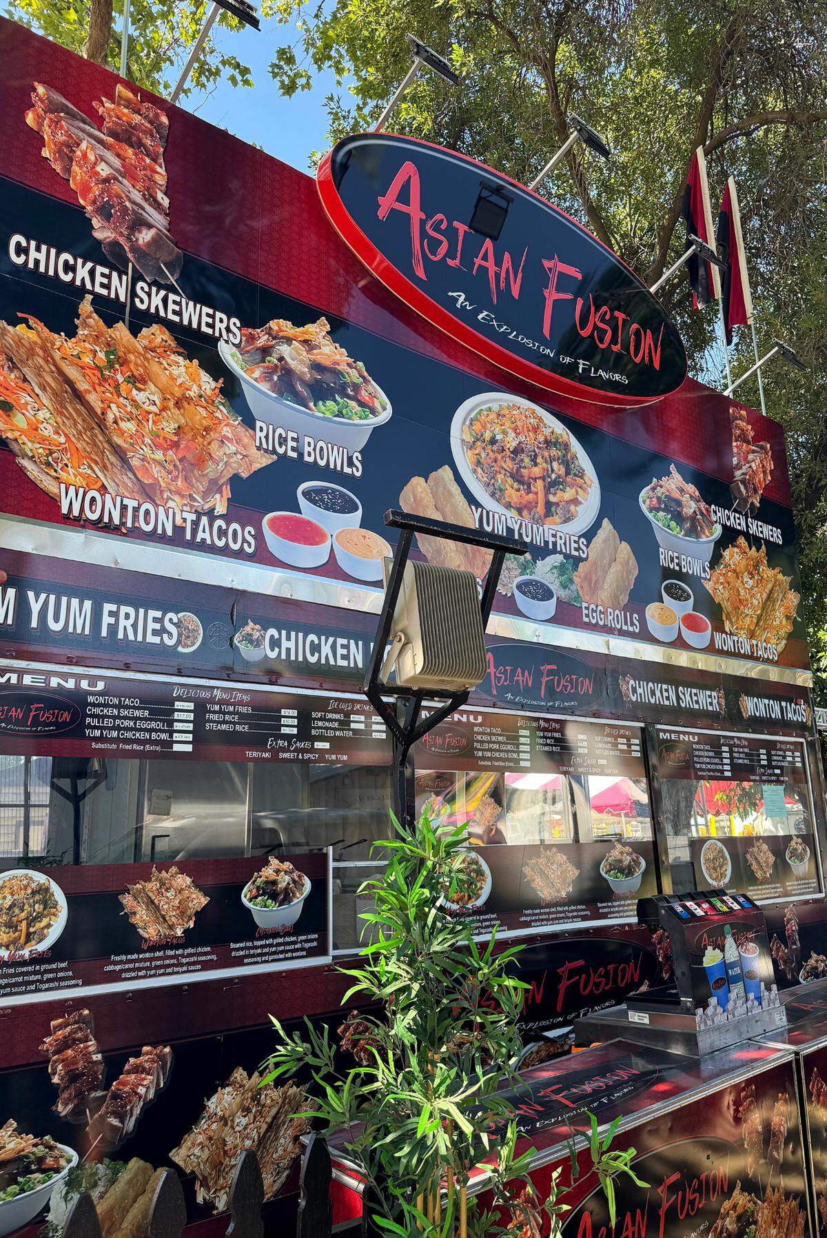 Asian Fusion food option at the Stanislaus County Fair in Turlock, Thursday, July 10, 2025.