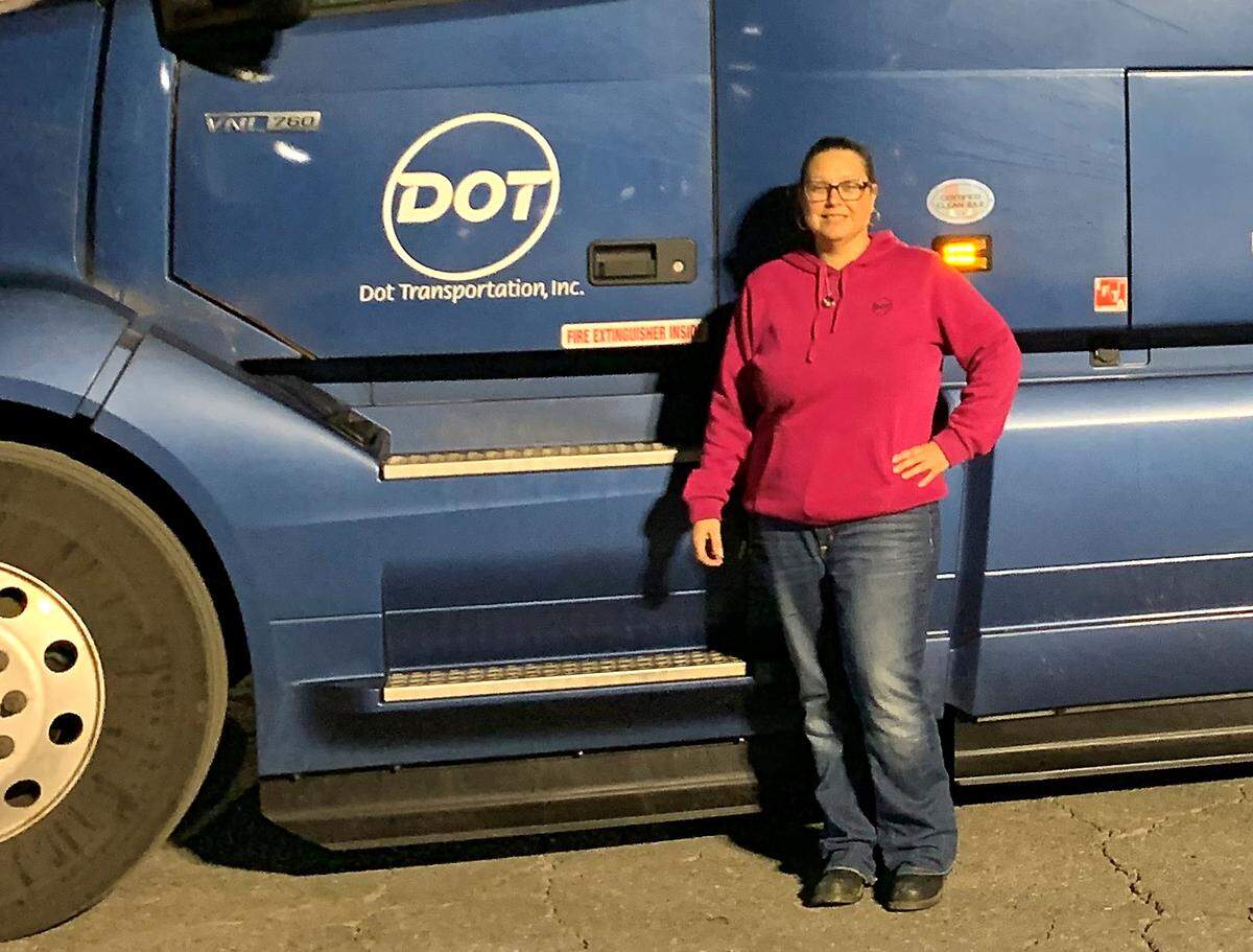 Misty Robles of Modesto was recognized for 500,000 miles of safe driving for Dot Transportation Inc. in February 2022.