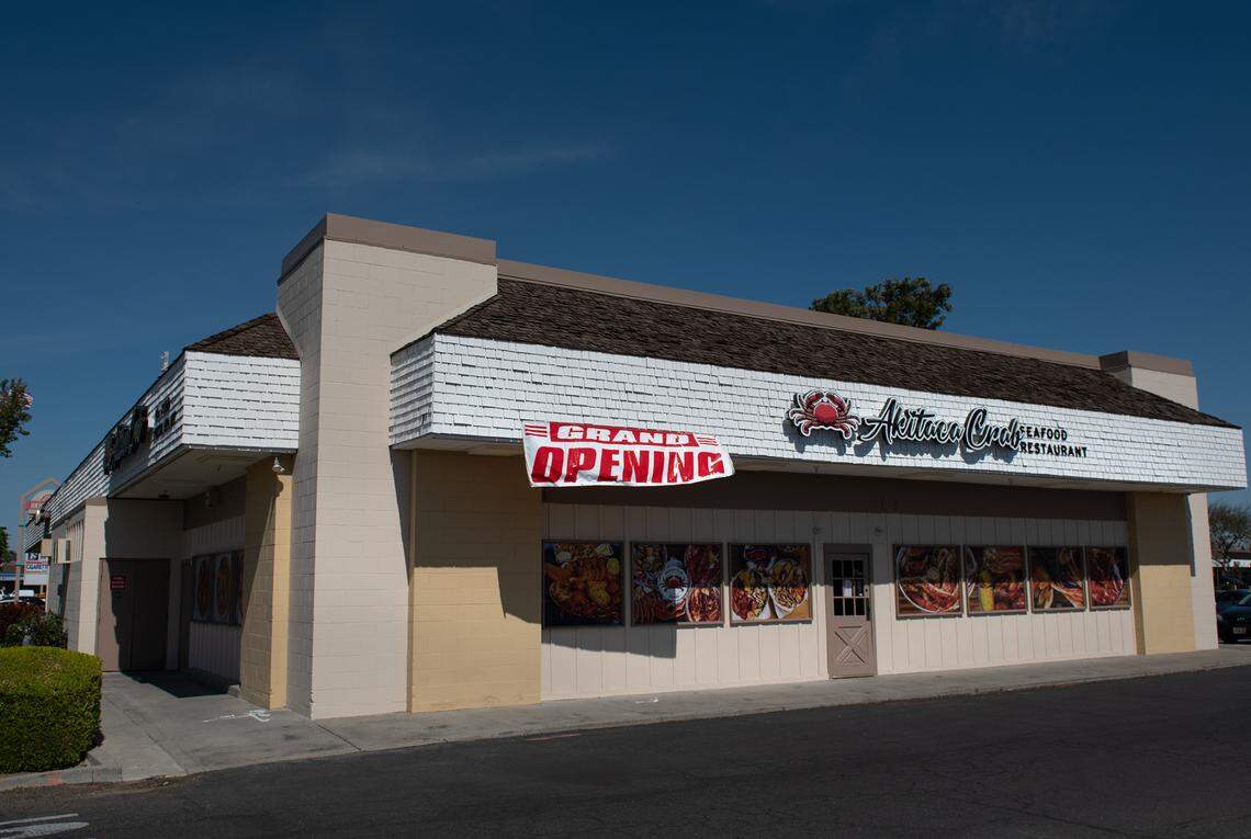 Akitaca Crab seafood restaurant in Modesto, Calif., on Wednesday, March 16, 2022.