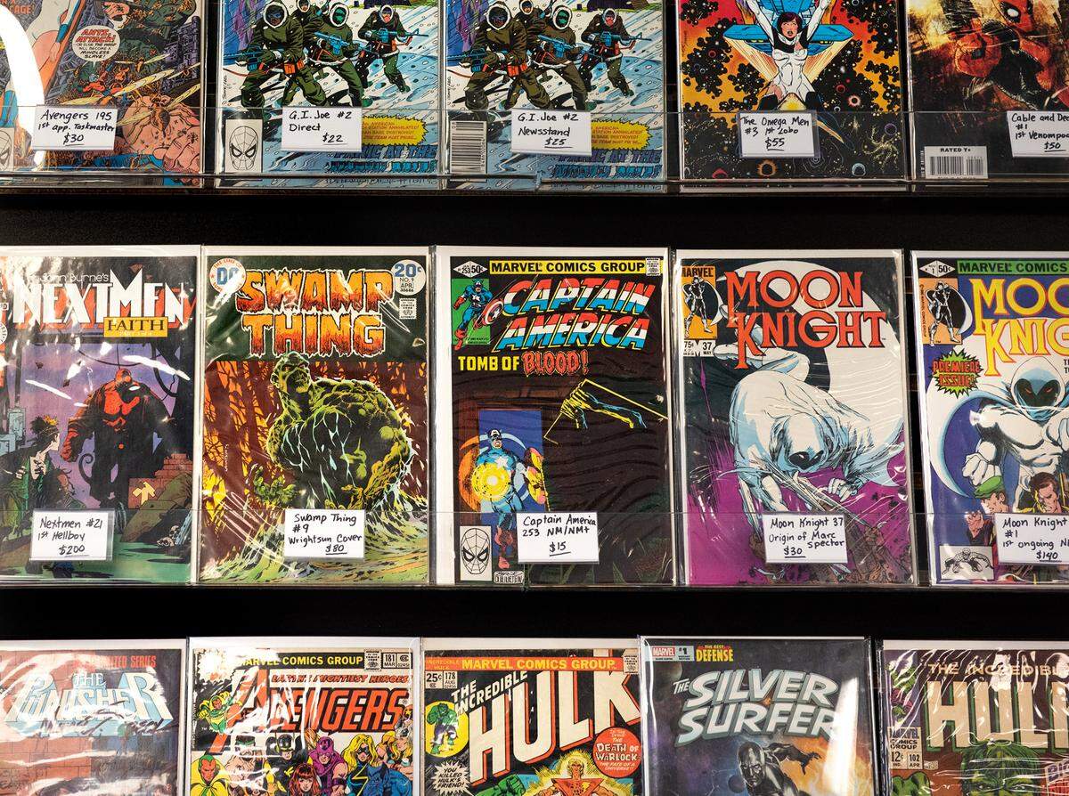 Vintage comic books at Turlock Comics in Turlock, Calif., on Wednesday, June, 15, 2022.