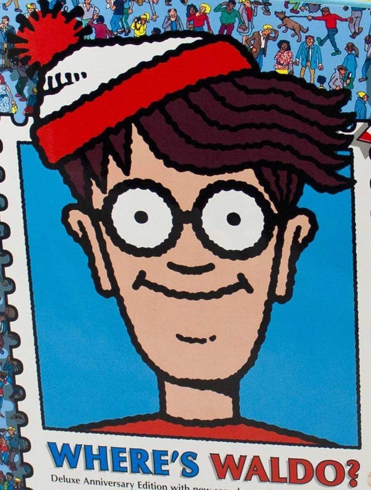 Waldo on the jacket cover of “Where’s Waldo? Deluxe Anniversary Edition,” by Martin Hanford.