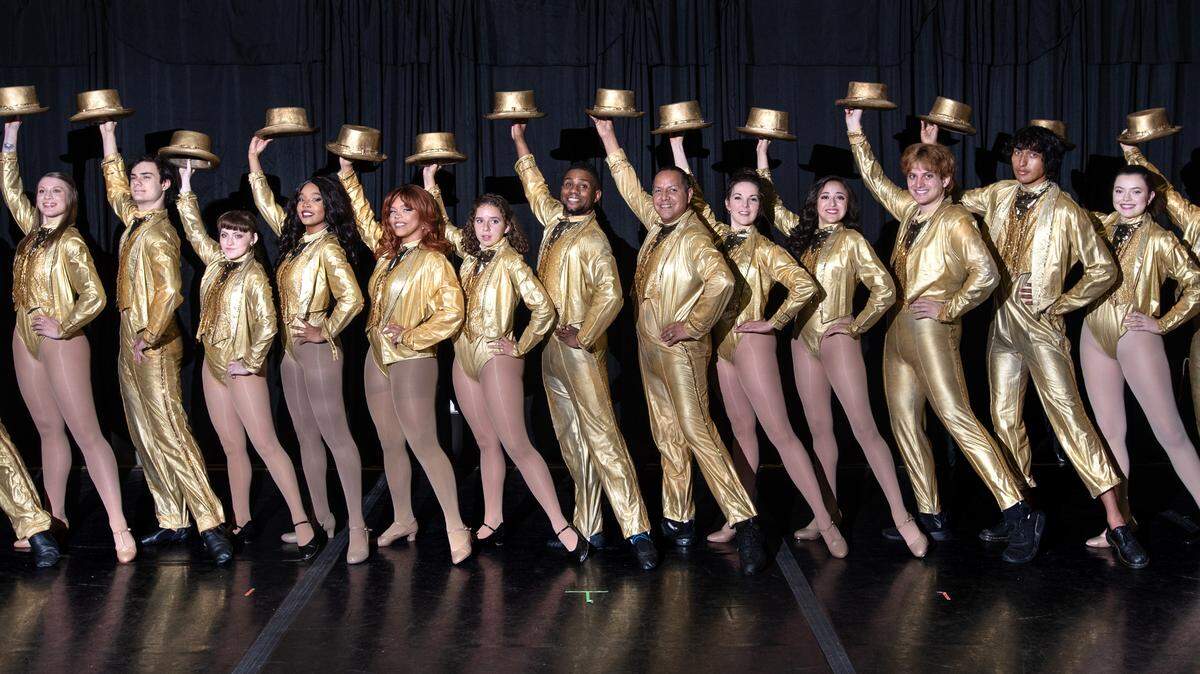The cast of Modesto Performing Arts’ production of “A Chorus Line” in Modesto, Calif., on Thursday, May 26, 2022.