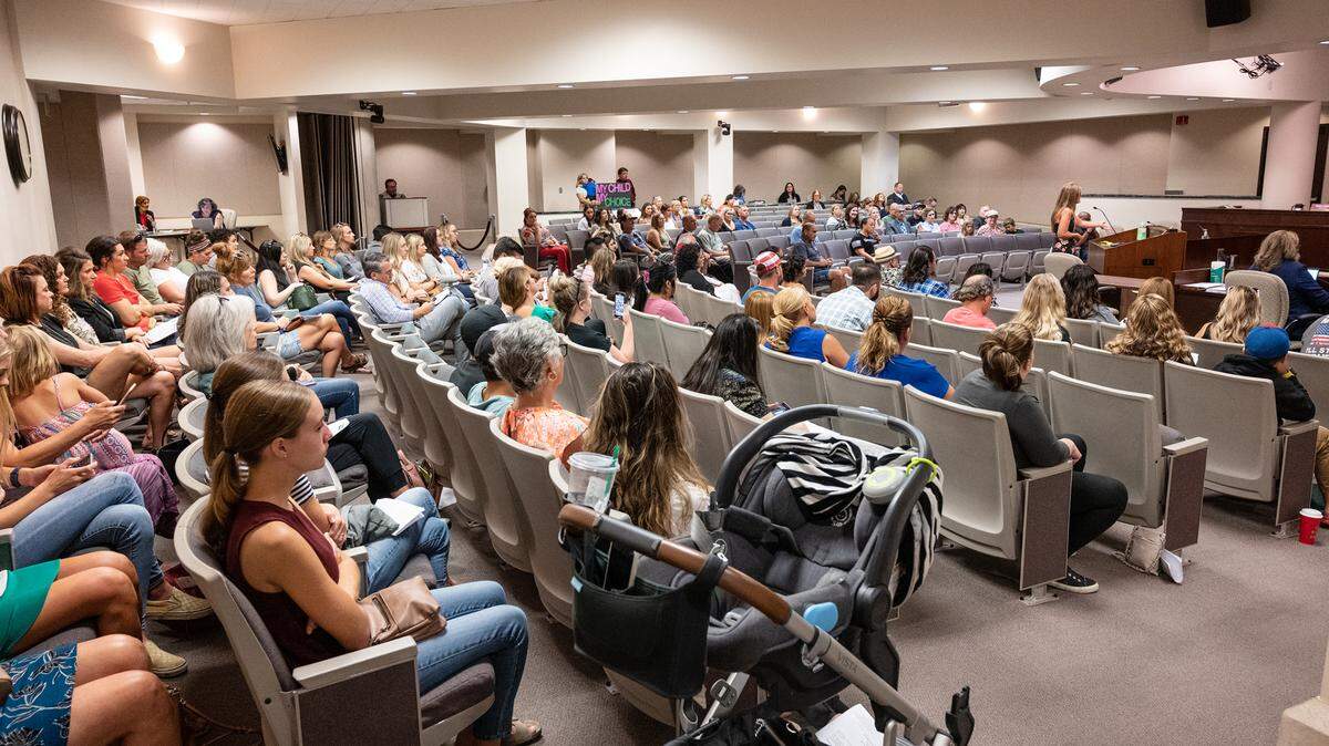 Some people advocated against masks in schools July 13, 2021 before the Stanislaus County Board of Supervisors.