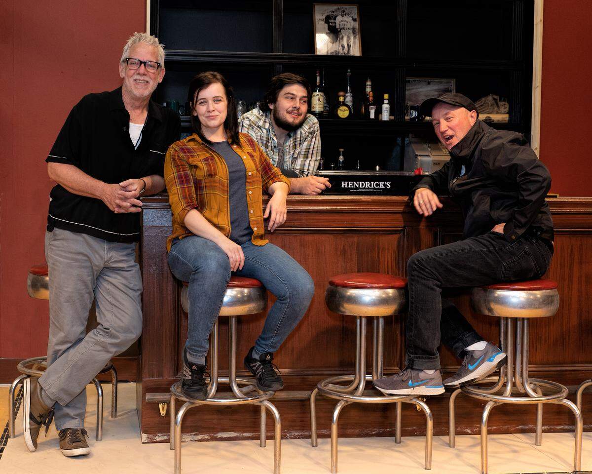 Jack Souza, Amber Fowler, Teddy Snyder and Nick Zagone star in “Yankee Tavern.”