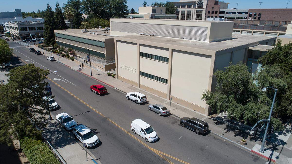 Stanislaus County Courthouse in downtown Modesto, Calif., on Thursday, June 10, 2021.