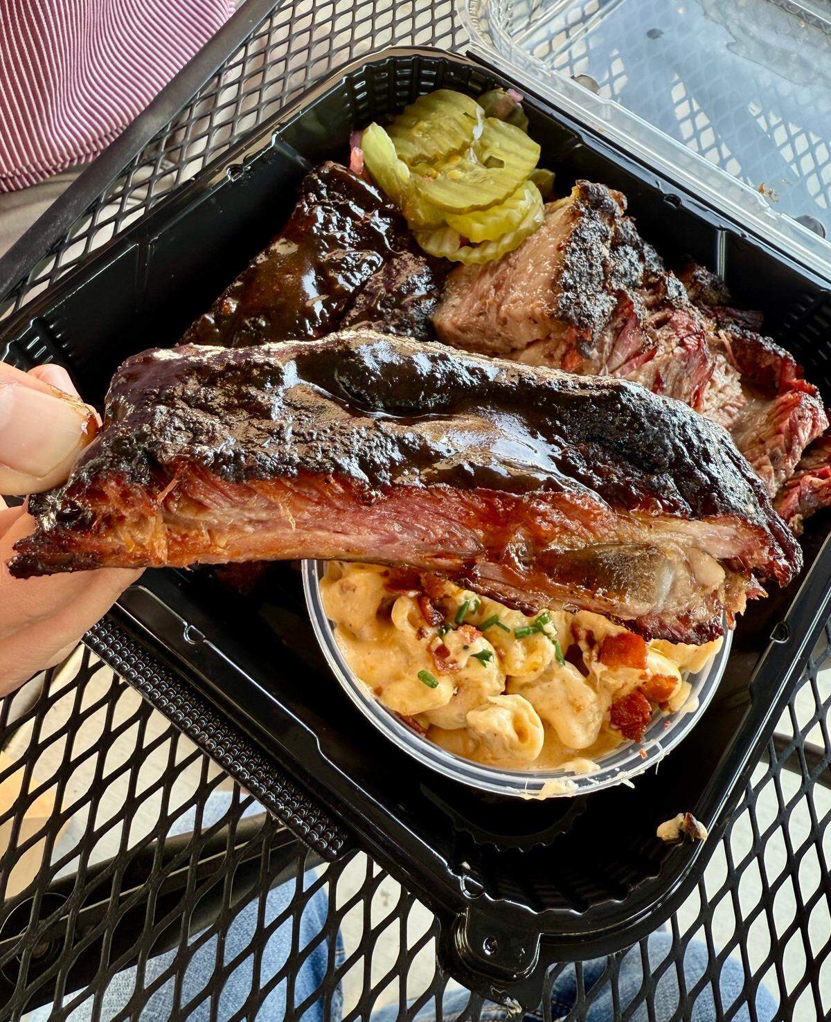 Smoked pork ribs are one of six meat options at Craft BBQ & Catering Co. on McHenry Avenue in Modesto, Calif.