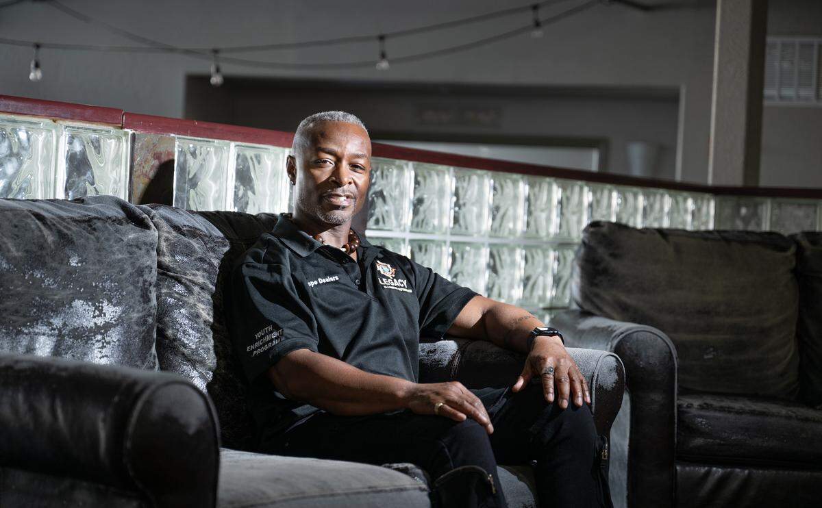 Michael Baldwin, founder and executive director of Legacy Alliance Outreach in Modesto, Monday, Nov. 4, 2024. He and other formerly incarcerated people are voting for the first time.