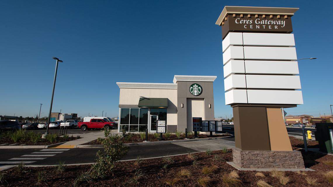 Starbucks Coffee at Ceres Gateway Center in Ceres, Calif., Thursday, Oct. 27, 2022.