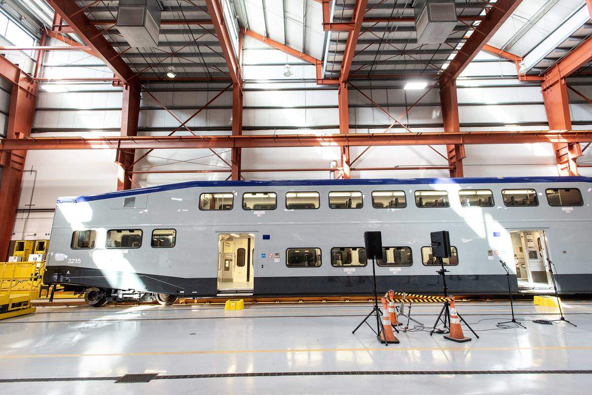 Altamont Corridor Express maintenance facility in Stockton, Calif., on Wednesday, May 25, 2022.