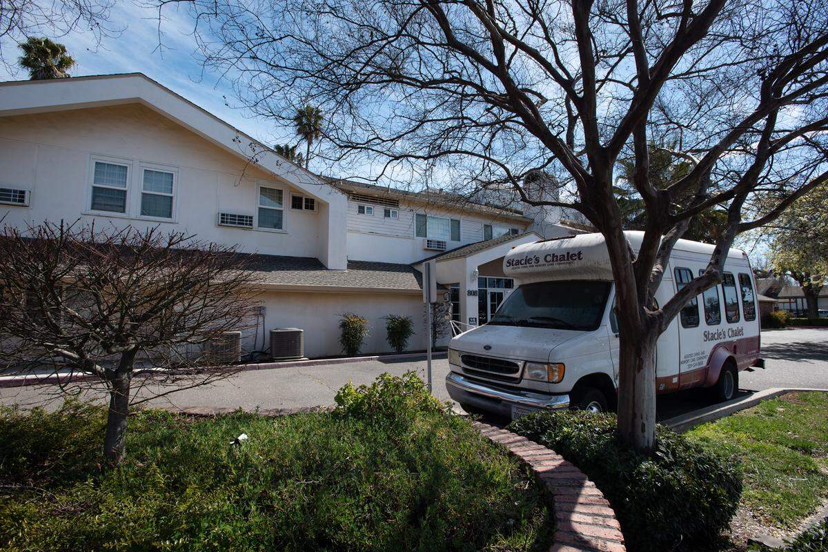 Former site of Stacie’s Chalet assisted living facility on McHenry Ave in Modesto, Calif., Thursday, March 2, 2023.