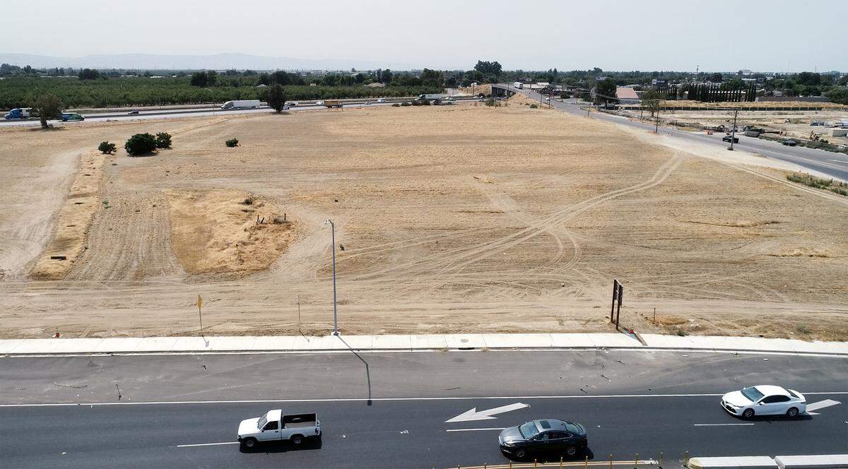 Construction of the Ceres Gateway Center is expected to begin after the council approved the improvement agreement. The shopping center is across from Walmart. Photographed in Ceres, Calif., on Monday, July 26, 2021.
