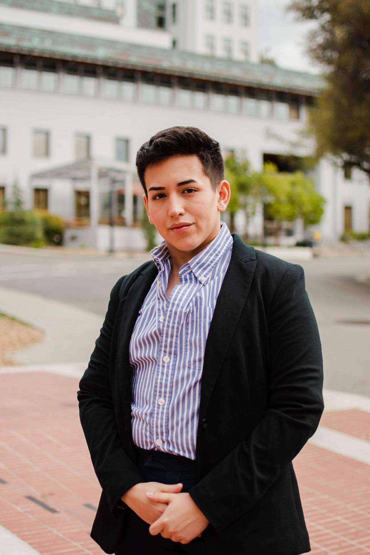 Michael Piña, president and CEO of Central Valley Scholars, poses for a photo.