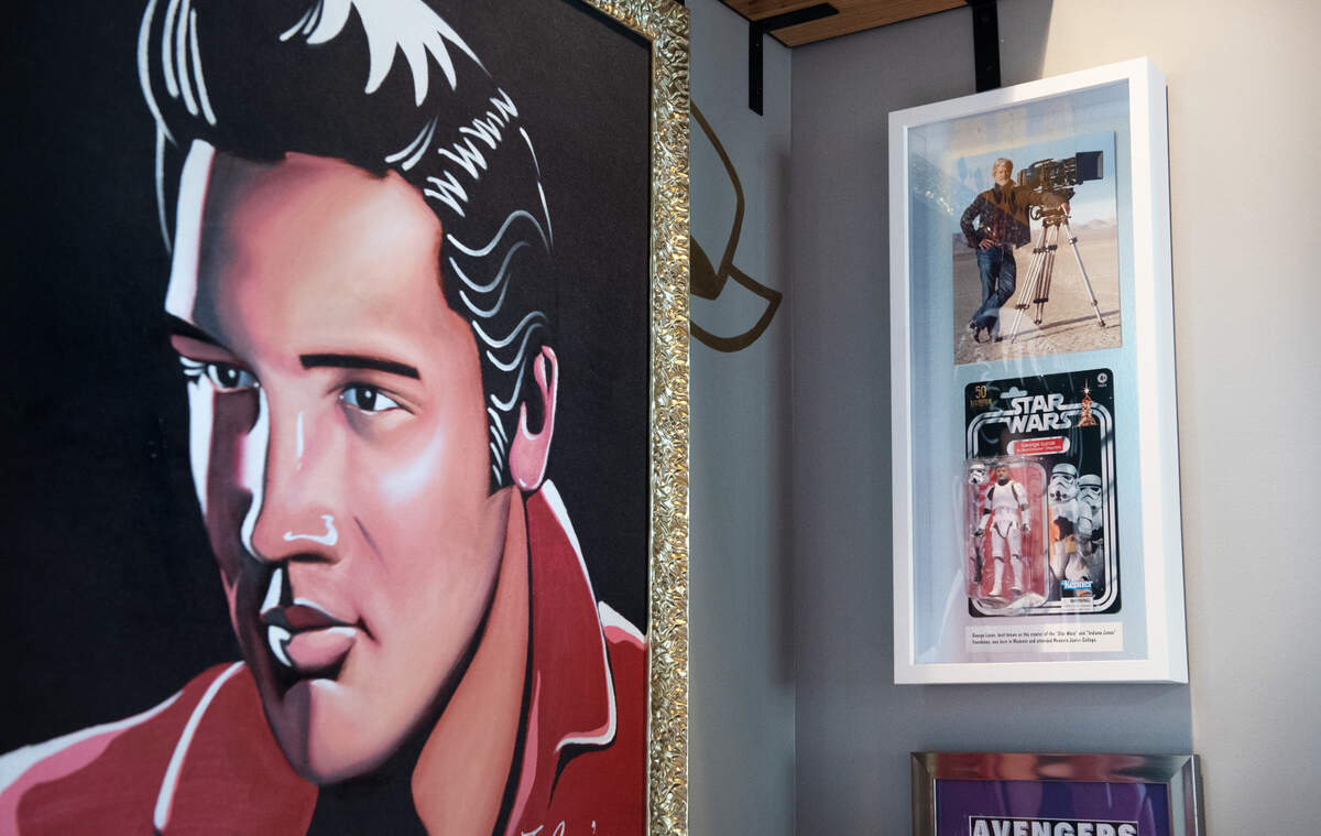 Each location of Raising Cane’s has a velvet Elvis painting on the wall.