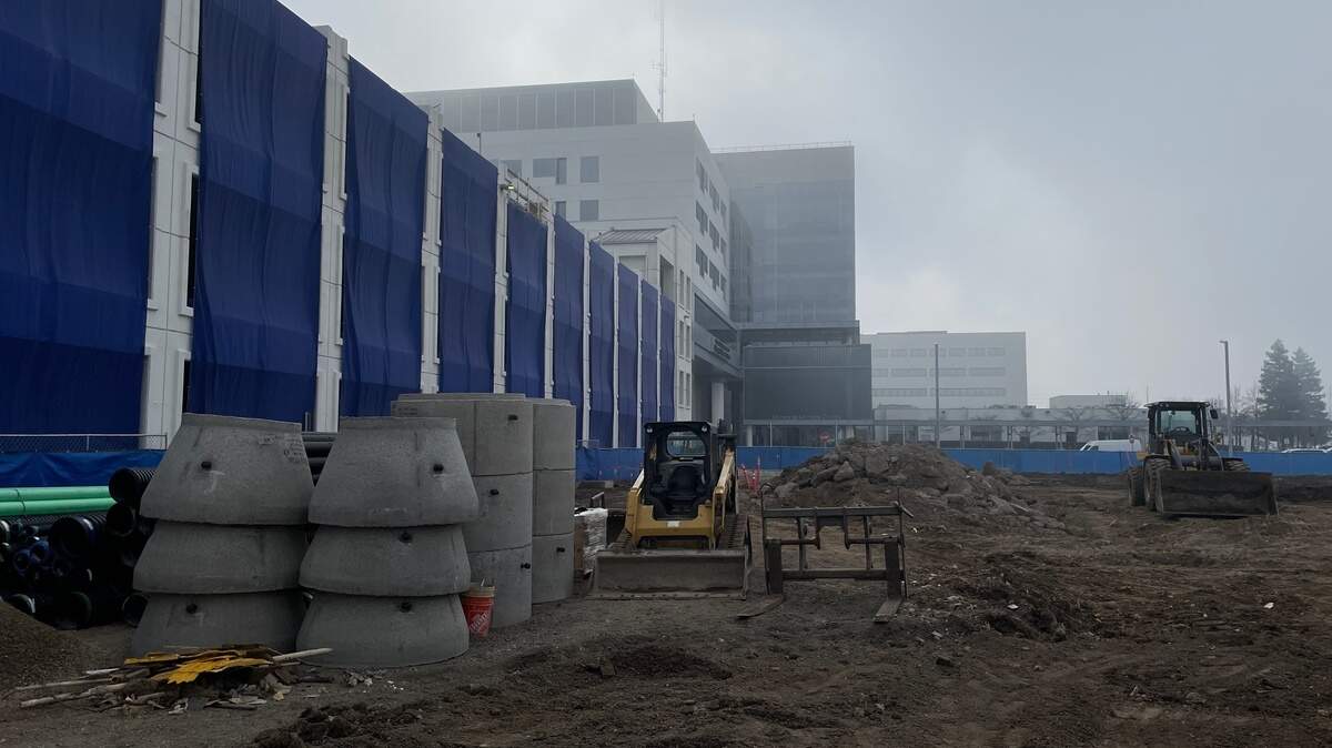 The photo taken in January shows construction underway on Sutter Health’s Advanced Cancer Center and Care Complex next to Memorial Medical Center in Modesto. It is expected to open in 2029