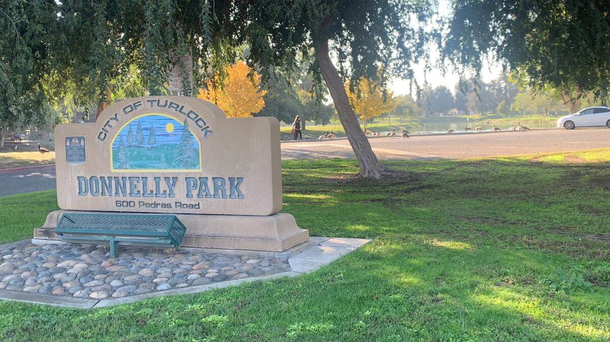 Donnelly Park is pictured in Turlock, California, on Thursday, Oct. 13, 2022. The city of Turlock uses security cameras to monitor residents in Donnelly and Columbia parks, and will be adding them to three others.