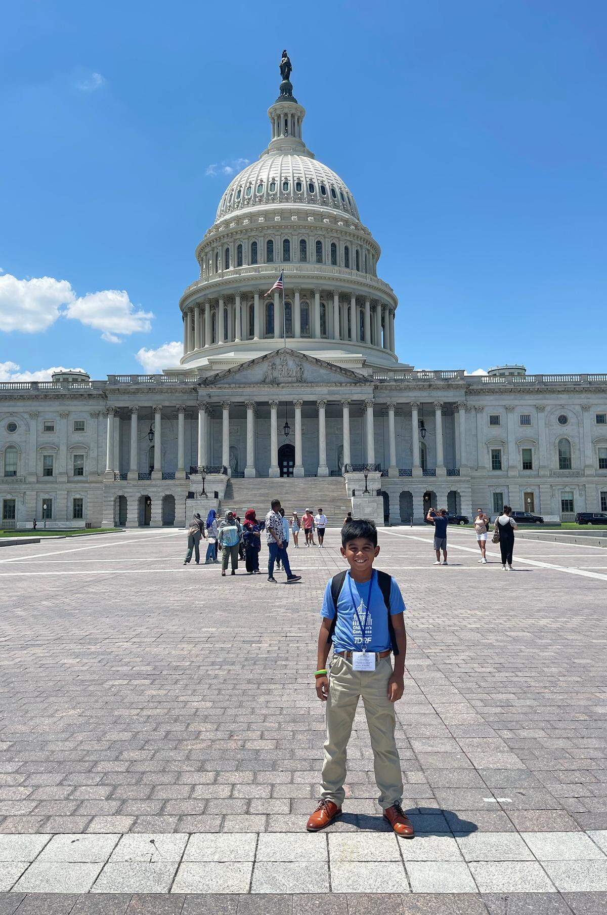 Damián Reynoso, de 10 años, de Modesto, formó parte de la delegación nacional de jóvenes organizada por la JDRF y ha sido embajador y activista de los niños con diabetes tipo 1, lo que le ha dado la oportunidad de contar su historia en la capital del país este mes.