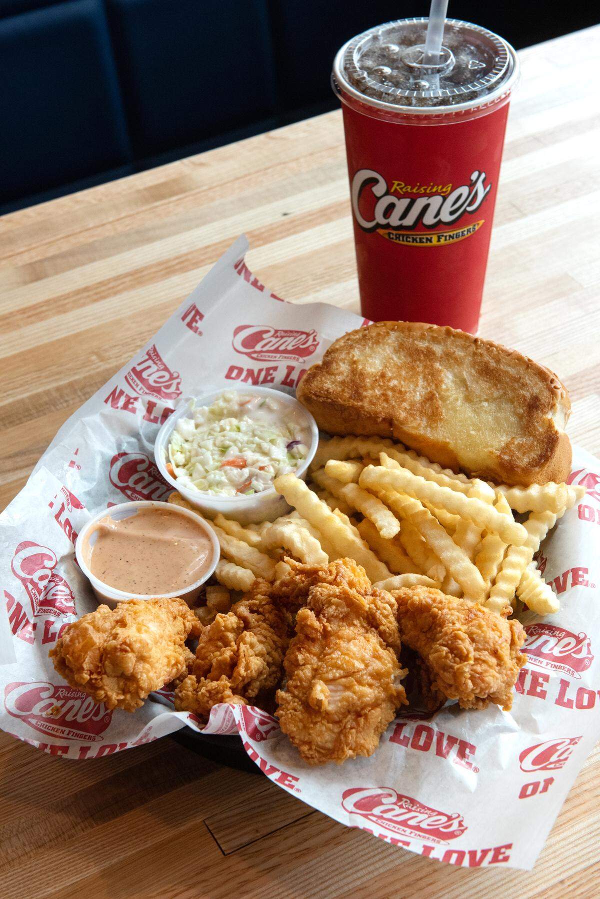 Raising Cane’s Chicken Fingers restaurant in Modesto, Calif., Friday, Dec. 16, 2022.