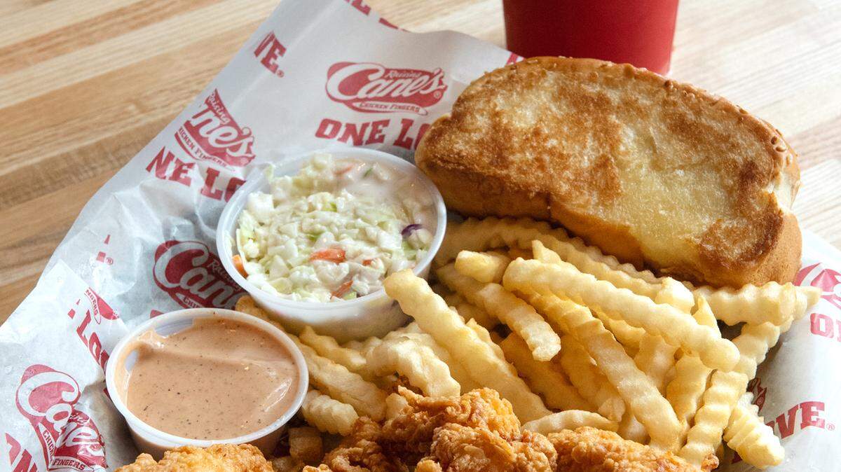 Raising Cane’s Chicken Fingers restaurant in Modesto, Calif., Friday, Dec. 16, 2022.