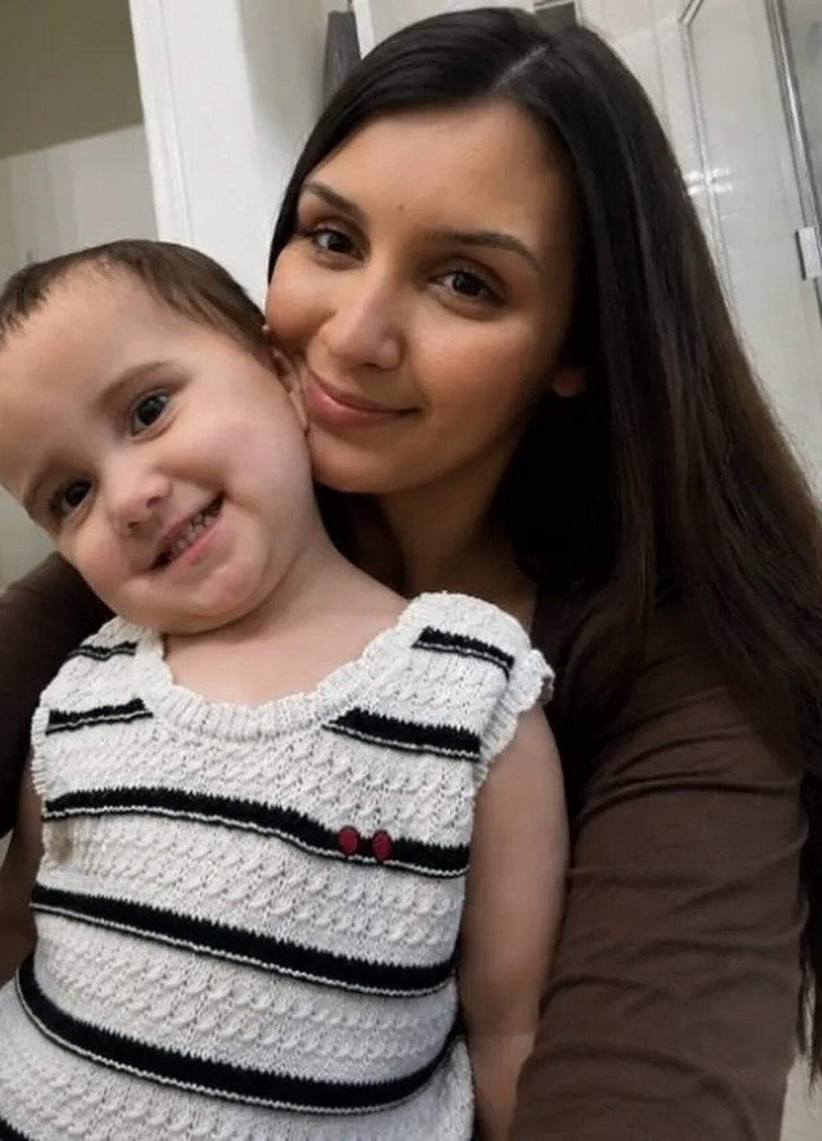 Alicia Nohealani Davis, 24, of Sonora, pictured with her child in photos shared through a GoFundMe fundraiser created following her death in a rollover crash on Highway 120 near La Grange on May 8, 2026.