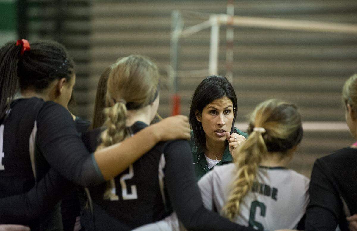 Pitman High girls volleyball coach Kristen Pontes-Christian earned his 250th career victory on Tuesday, Sept. 19, 2017, when the Pride swept Merced High in a Central California Conference match.