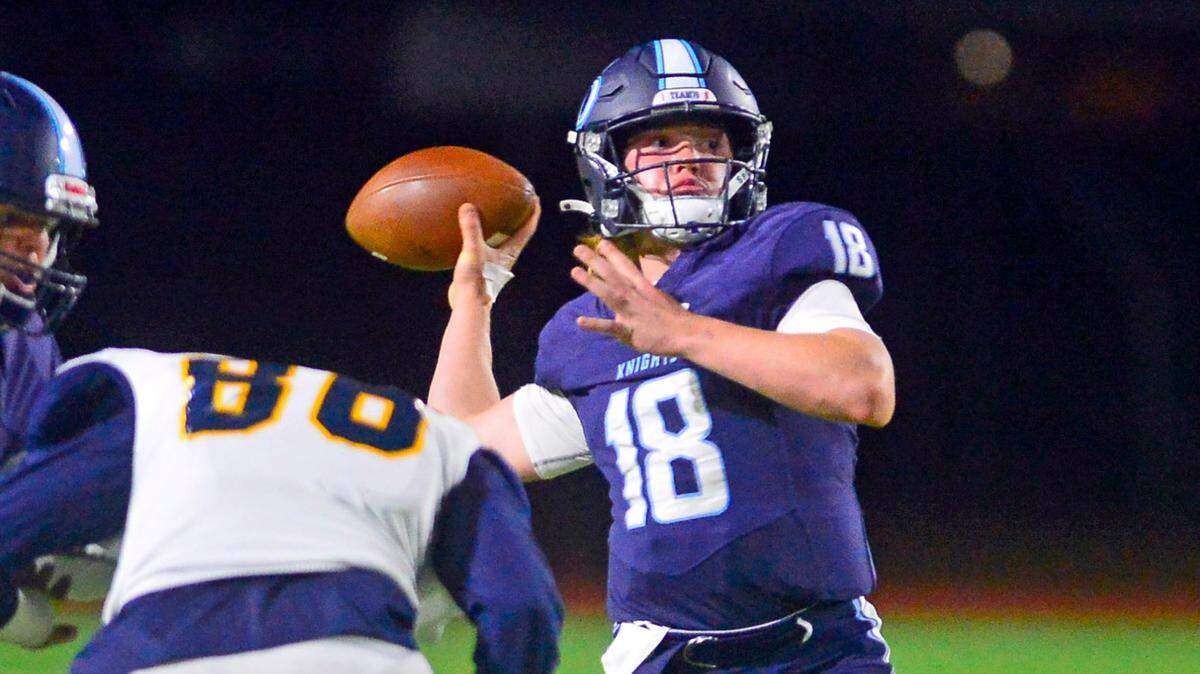 Downey quarterback Conner Stoddard leads his eighth-seeded Knights into an opening-round home game against No. 9 Lodi.