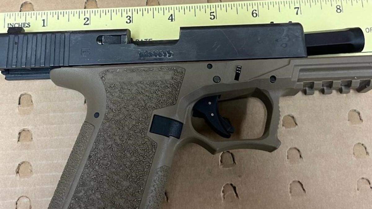 This polymer handgun was recovered at the scene of a south Modesto assault Saturday, Jan. 6, 2024.