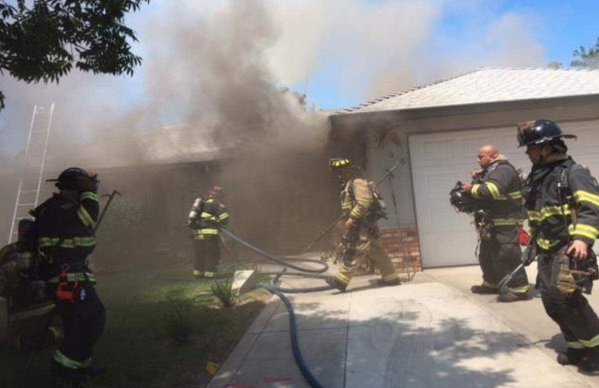 Crews from Modesto Fire and Stanislaus Consolidated Fire responded to a  working structure fire on the 3100 block of Keller Road in Modesto on Wednesday, July 11, 2018.