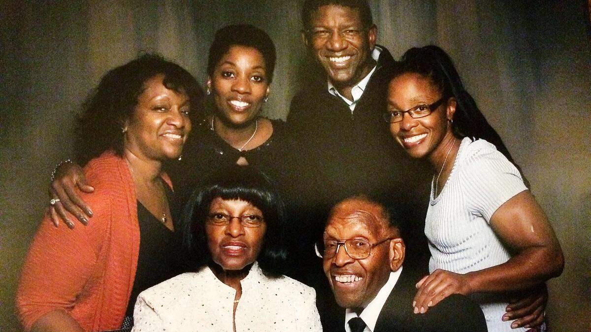 The family of Al Moore, who died in April 2019, will take part in the Modesto Walk to End Alzheimer’s on Sunday, September 7.He is seated next to wife Imogene. Standing (left to right) are Zina, Carla, Tshombe and Makeba.