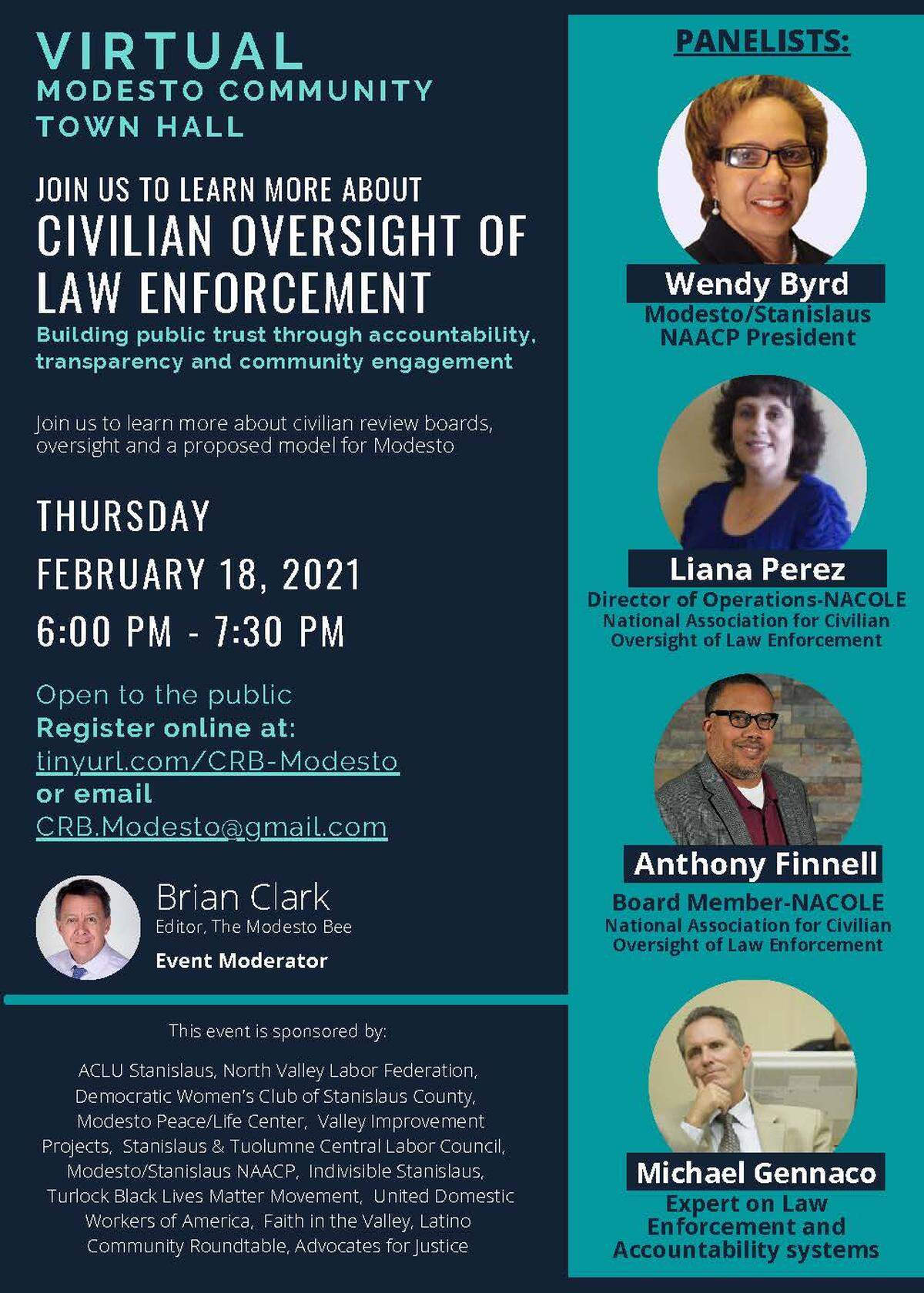 Town hall flyer