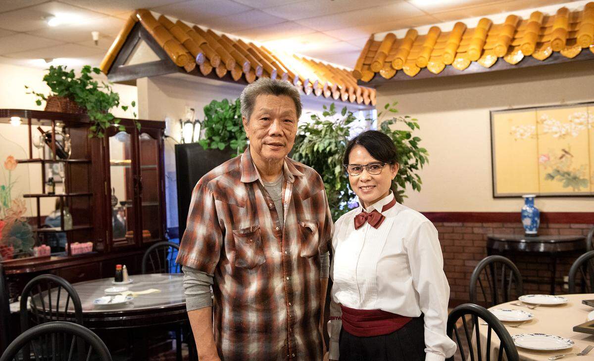 Owners Benny and Maria Wong at Beijing Restaurant in Modesto, Calif., Thursday, Dec. 15, 2022.