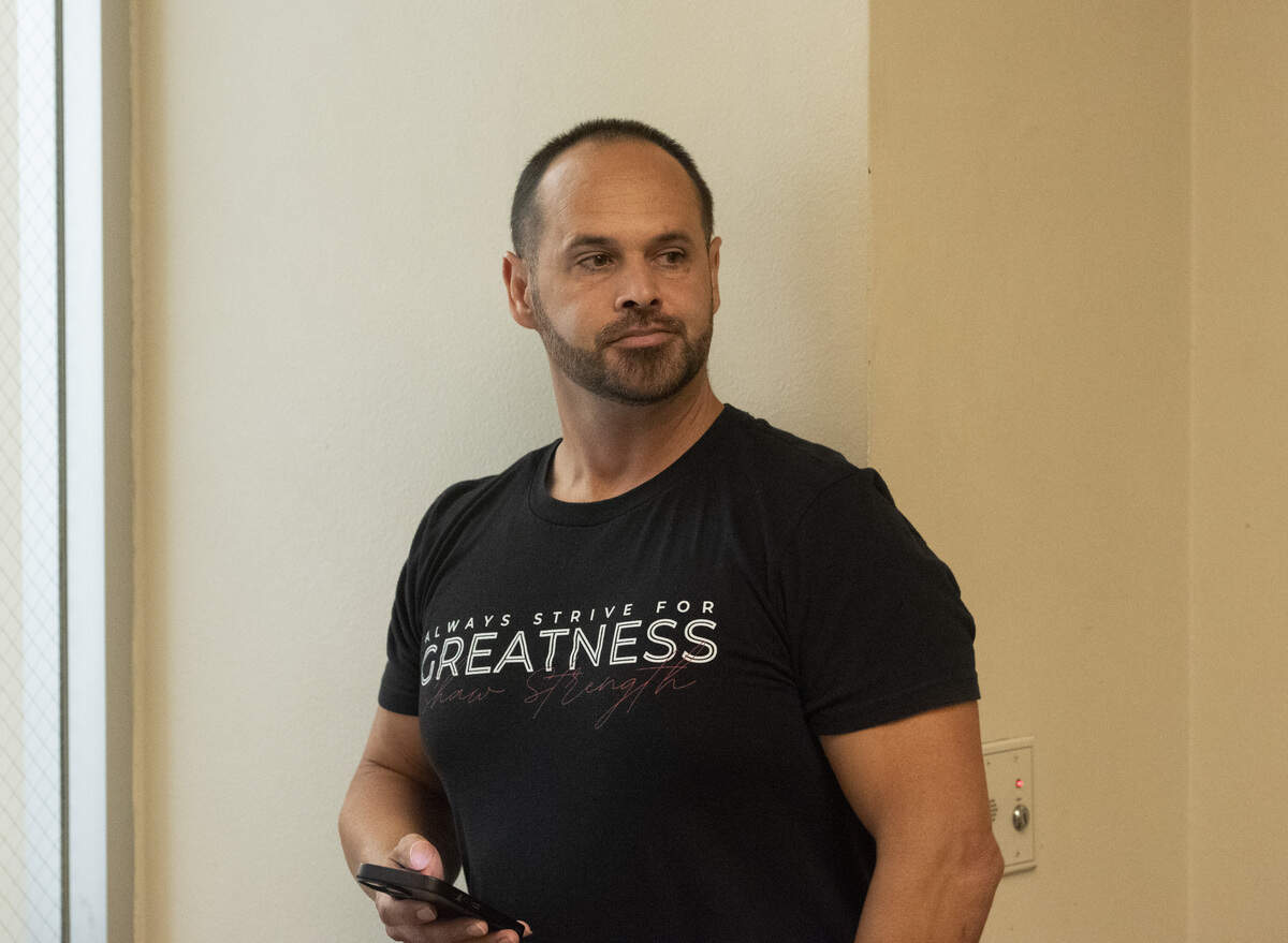David Odom waits outside a Stanislaus County Superior Court courtroom before his preliminary hearing Thursday in Modesto. Odom has pleaded not guilty to felony sex crime charges.