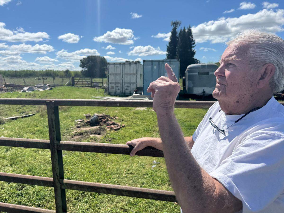 Walter Roger Cole talks about his experience after he witnessed a tornado on Tuesday, April 1 in Modesto.