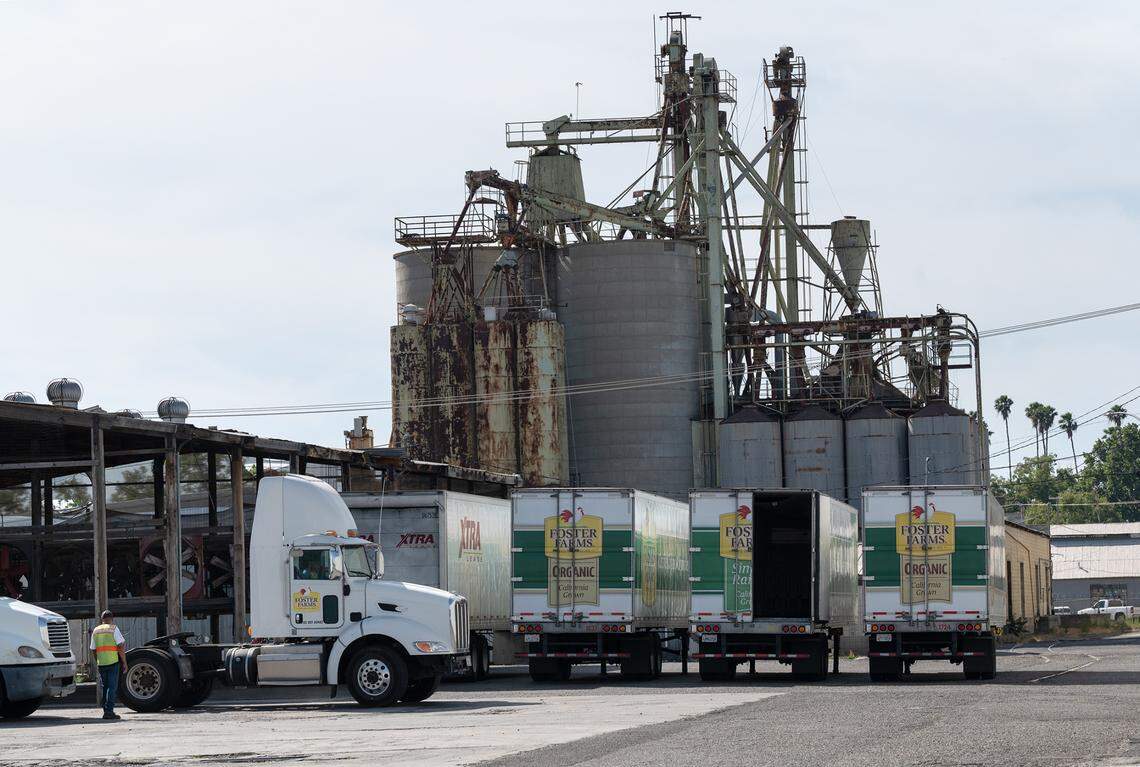Foster Farms turkey processing plant in Turlock, Calif., on Tuesday, June 7, 2022.