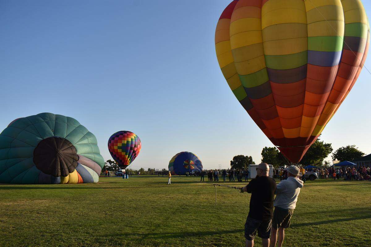 The first Skies the Limit hot-air balloon festival was held at River Bluff Regional Park in Ceres, California, on Saturday, June 17, 2023. Ten teams of balloonists took part. Spectators had to be there early to witness the launches, as most occurred between 6 and 7 a.m.