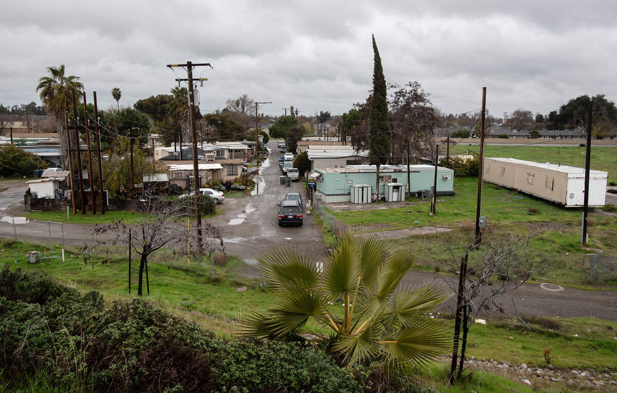 Lazy Wheels mobile home park in Ceres, Calif., Thursday, Dec. 29, 2022.