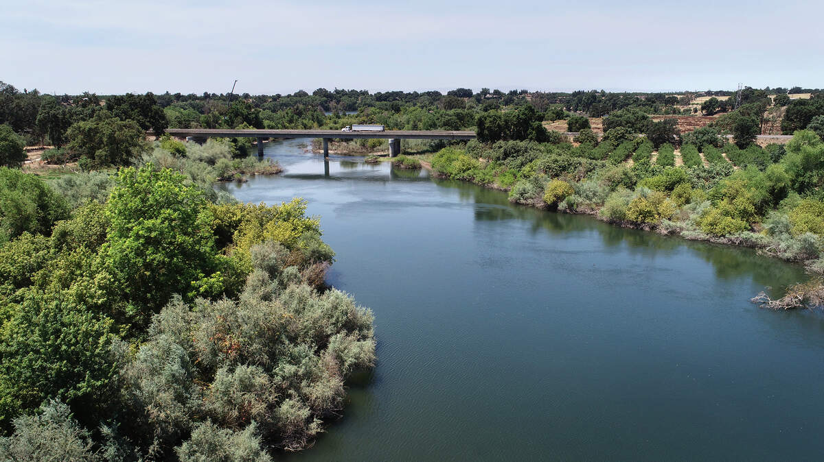 The Tuolumne River at Fox Grove in Hughson is pictured in June 2019.