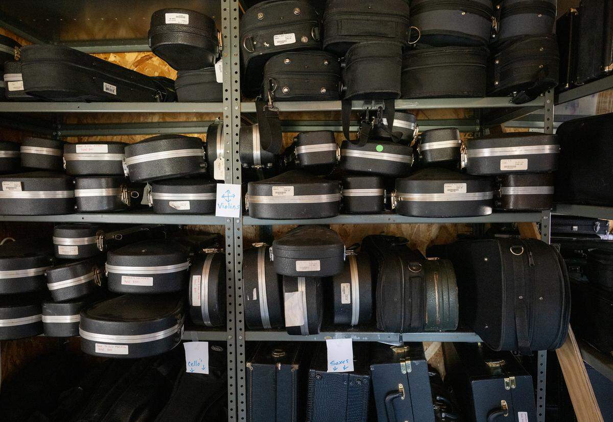 Owners of Gottschalk Music Center are selling musical instruments and other merchandise recovered from the Modesto store that was damaged during a fire in 2024.