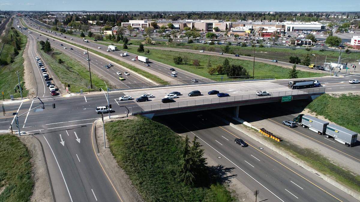 Standiford Avenue and Highway 99 in Modesto, Calif., Tuesday, April 4, 2023.