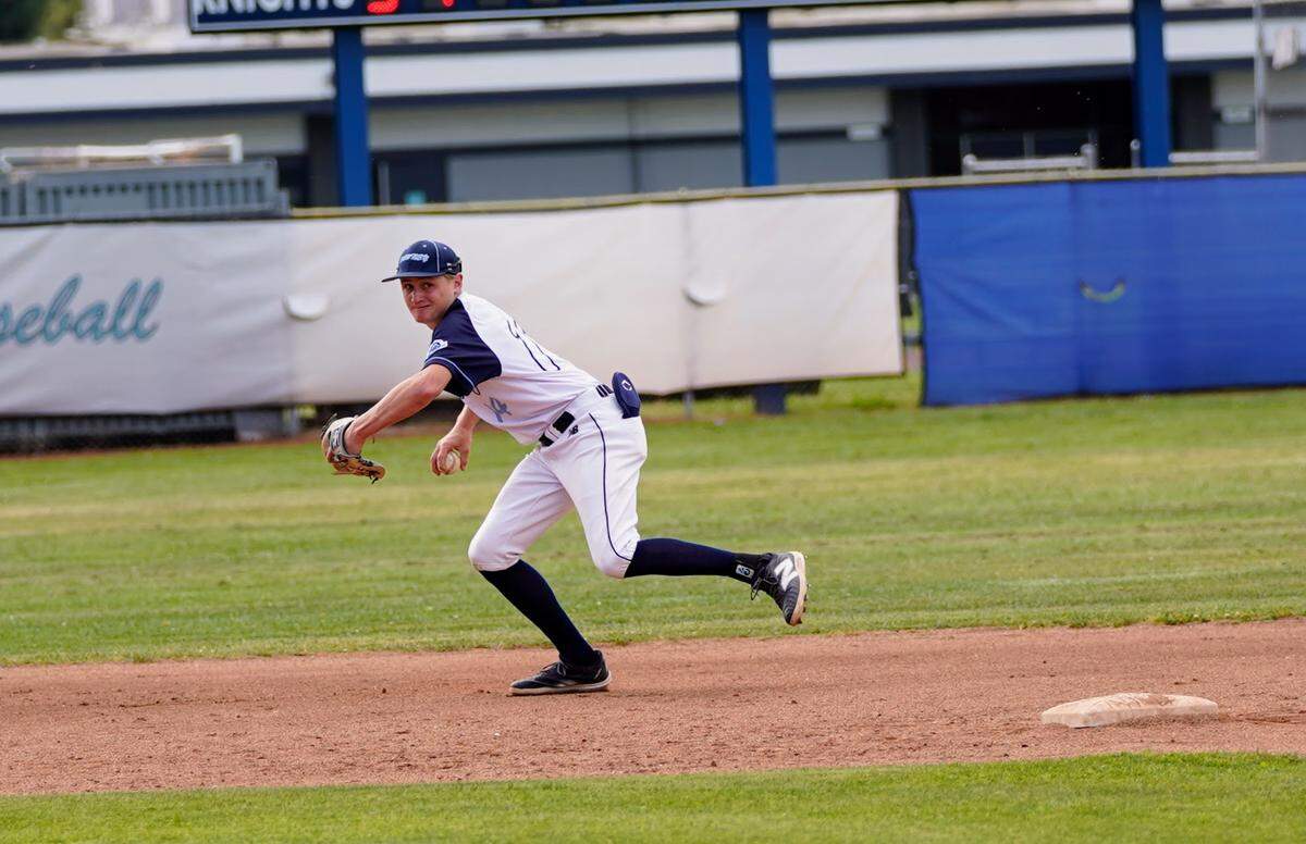 Downey shortstop Owen Sacuskie makes a play in a CCAL game against Gregori High at Downey High School in Modesto, Calif. on Wednesday, April 16, 2025.