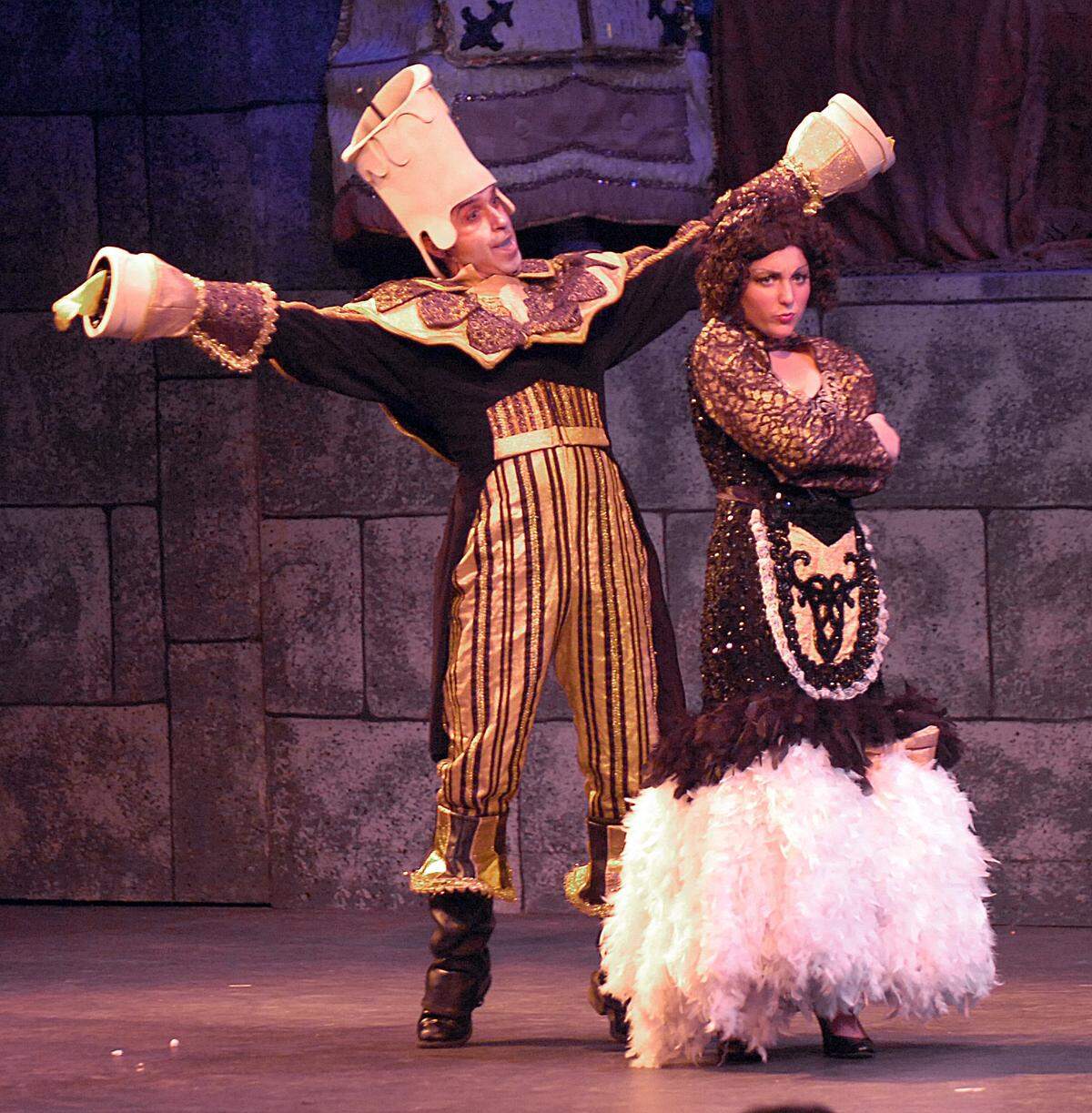 A scene from a 2006 performance of the Modesto Performing Arts production of "Beauty and the Beast” in the Modesto High School auditorium.