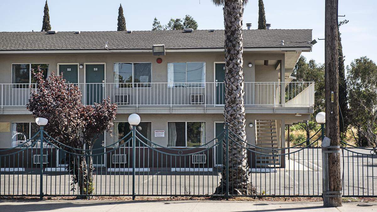 American Budget Inn and Suites on Kansas Avenue in Modesto, Calif., Thursday, Aug. 22, 2019.