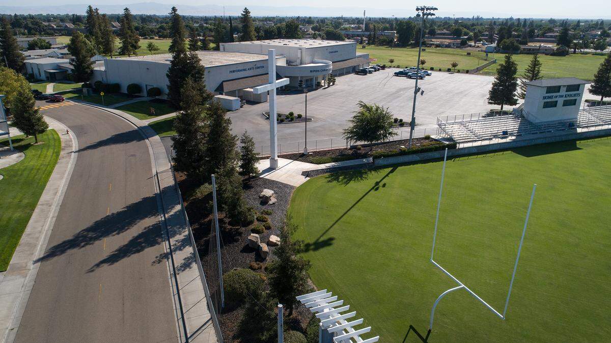 Ripon Christian High School in Ripon, Calif., on Thursday, July 30, 2020.
