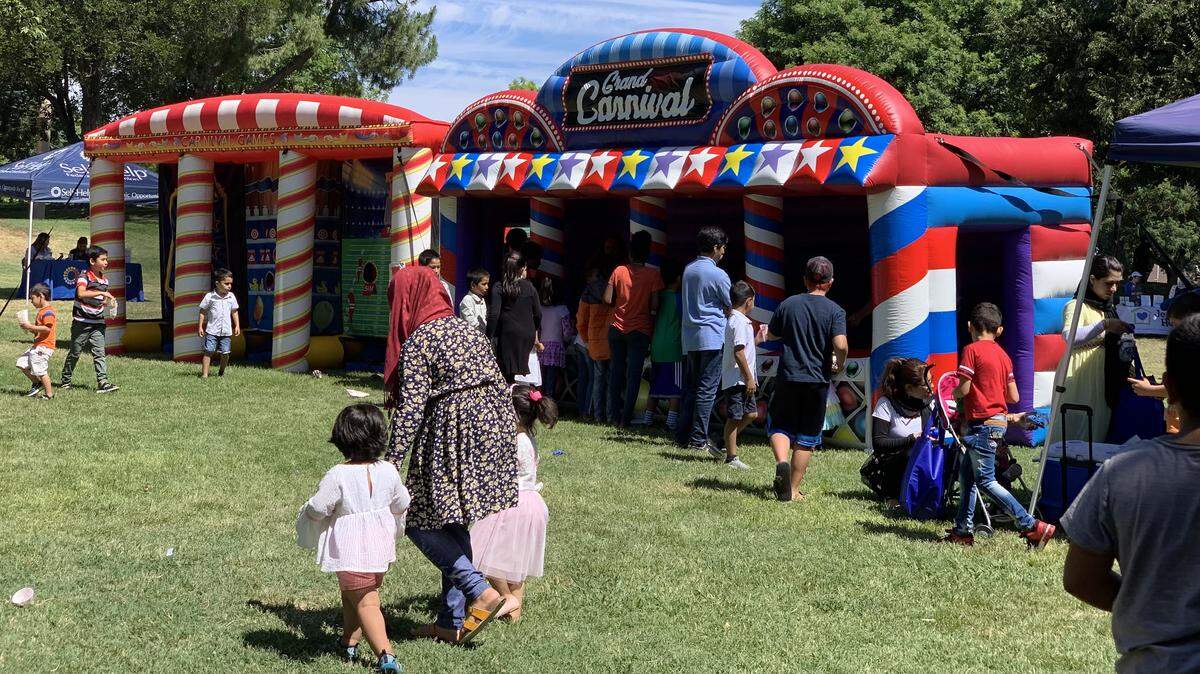 Information and resources were accompanied by snacks and games at a fair for refugees Saturday at Davis Park in Modesto, sponsored by the International Rescue Committee.
